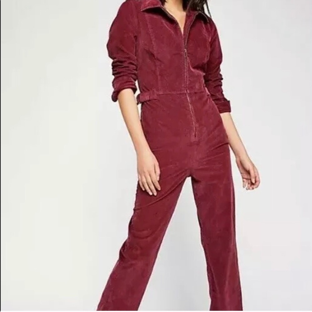 Free People Cord  Flight Jumpsuit sz-0 New